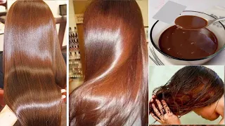 Dyeing hair in brown with cloves and coffee, and quickly lengthening hair, natural keratin