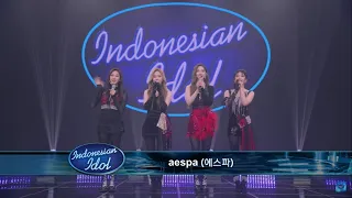 [eng] full aespa performance on indonesian idol + interview