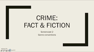 Genre conventions of crime fiction