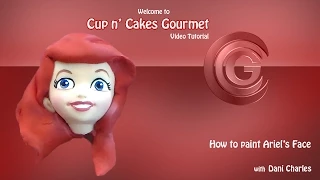 HOW TO PAINT ARIEL'S FACE TUTORIAL ( Little Mermaid ) | Cup n cakes gourmet