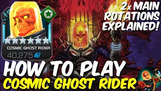 How To Play Cosmic Ghost Rider - 2 Key Rotations Guide - Marvel Contest of Champions