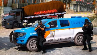 FICAMOS CERCADOS NA FAVELA CONFRONTO | BPVE - PMERJ | GTA 5 POLICIAL