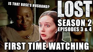 FIRST TIME WATCHING | LOST | Season 2 | Episodes 3 & 4 | TV Reaction | Is That Rose's Husband?!