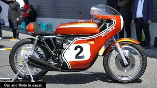 ( 4K ) Honda CB750FOUR Racer 1970 Daytona 200 #2  "Exhaust Sound Experience"