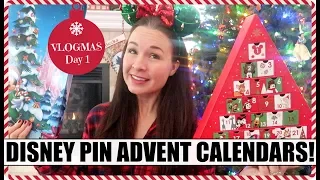 DISNEY PIN ADVENT CALENDARS! Welcome to VLOGMAS 2018! Day 1