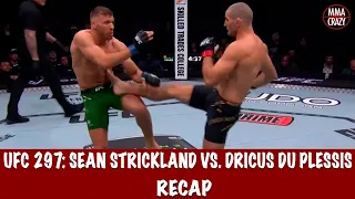 UFC 297: Sean Strickland vs. Dricus Du Plessis Recap Highlights