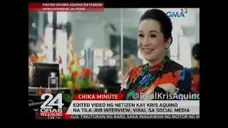 Edited video ng netizen kay Kris Aquino na tila job interview, viral sa social media