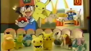Pokémon McDonald's Pikachu Toy and Happy Set JPN Commercials