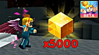 I SPENT 5000 GCubes in BedWars!! 🤤🔥 Blockman GO: Beta