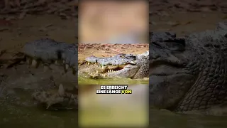 Gefährlichste Tiere der Welt: Das Salzwasserkrokodil #shorts #animal #fact #crocodile