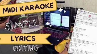 HOW TO SYNC LYRICS IN MIDI FILES / PAANO MAGLAGAY NG LYRICS SA MIDI FILE, AT GUMAWA NG KARAOKE FILE