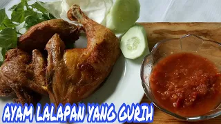 AYAM LALAPAN yg gurih bumbu meresap sampai kedalam dan sambel yg pedes