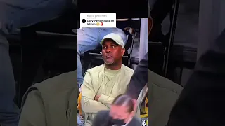 Gary Payton watches his son Gary Payton Junior dunk on LeBron James