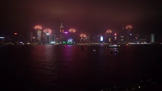 New Year 2020 Countdown at Hong Kong Victoria Harbour