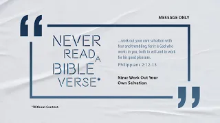 NRABV*: Nine - Work Out Your Own Salvation? [Message Only]