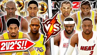 We Made a 2v2 Tournament Between the 4 Best Duos in NBA History! NBA 2K21 Challenge