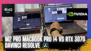 M2 Pro Macbook Pro vs Windows Laptop Zephyrus G15 RTX 3070 - Video Editing   DaVinci Resolve!!!
