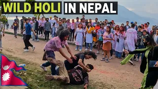 Wild Holi Celebration of Pokhara Nepal 🇳🇵