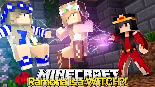 Minecraft Royal Family : RAMONA IS A WITCH AND SAVES OUR LIFES! w/Little Kelly and Little Carly !