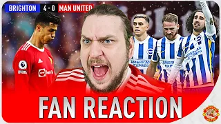 RANT Total Humiliation! Brighton 4-0 Man Utd GOALS United Fan REACTS