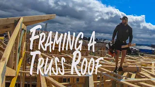 Framing A Truss Roof! Basic Framing and Roof Carpentry, How to Build A Roof