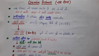 ##HP Gk##History of Chamba district##चंबा का इतिहास#चंबा के इतिहास से संबंधित सभी महत्वपूर्ण प्रश्न#