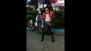 Michael Jackson on the Las Vegas Strip.