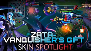 Zata - "Vanquisher's Gift" Highlights & Skin Spotlight 🔥How to use 5 Stack Ult?🔥AoV