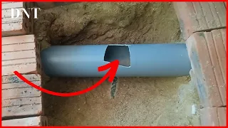 Ý Tưởng tuyệt vời ! Nối Ống Nhựa PVC Bị Bể - excellent way to connect PVC pipes.