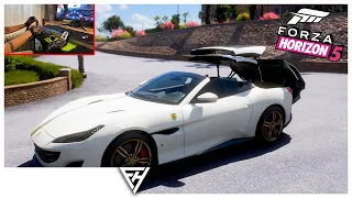 Convertible Ferrari Portofino Test Ride - Forza Horizon 5 | Logitech G27