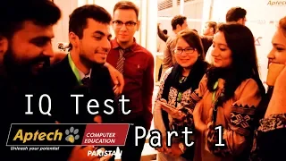 IQ Test part 1 (Aptech vision 2018) | Desi Reaction Team