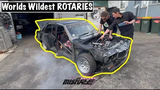 Worlds Wildest Rotaries going to the Dirt Drags