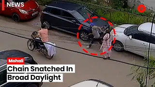 Watch: Two Bike-Borne Men Snatch Gold Chain Of A Woman In Mohali