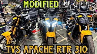 TVS APACHE RTR 310 Full Crash Safe & Full System Exhaust installed | Modification | SKD Originals