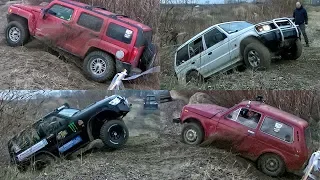 Hummer vs Lada Niva vs Nissan Patrol vs Mitsubishi Pajero vs Opel Frontera