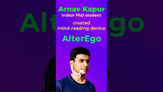 Meet Arnav Kapur, the brilliant mind behind AlterEgo #changinglives #aitools #shorts