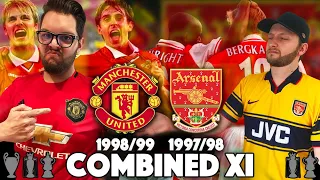 Manchester United 1999 vs Arsenal 1998 - Treble vs Double Combined XI | Rebellious Noise