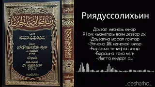 Риядуссолихьин. Доьзал иманехь кхиор