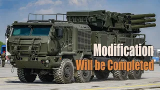 Pantsir-S1 air defense missile system with New more powerful missiles