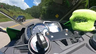 KAWASAKI NINJA ZX6R 636 Acelerando em Morungaba