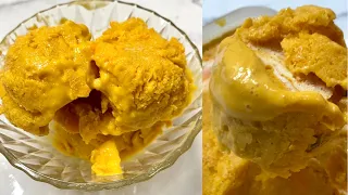 Homemade Mango Ice Cream | 3 Ingredients Mango Ice Cream Recipe #mango #icecream #shorts #recipe