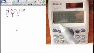 Tutorial CASIO 991-ES ➠ Kvadratne jednadžbe