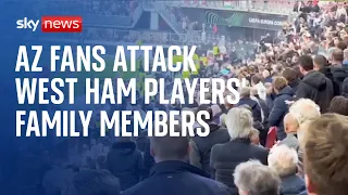 AZ Alkmaar v West Ham crowd trouble: Police say 'arrests may follow'