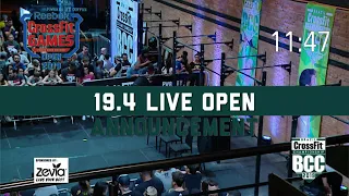 19.4 CrossFit Games Open Live Announcement