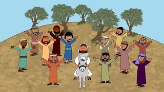 Jesus Rides Into Jerusalem Bible Story