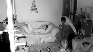 Shocking Video Shows Burglars Creeping Inside Home As Children Slept Nearby