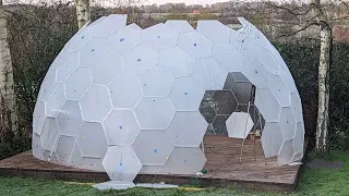 4m Frameless Geodesic Dome Build.