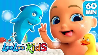 Bath Song Splashes | Enjoy One Hour with LooLoo Kids' Best Soothing Preschool Children's Songs