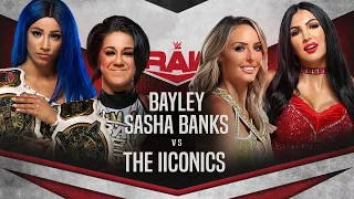 RAW: Sasha Banks & Bayley Vs The IIConics #RAW #WWE #WWE2K20