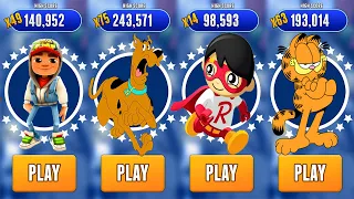 Subway Surfers vs Scooby Jungle Run vs Tag With Ryan vs Garfield Rush (Android,Ios)